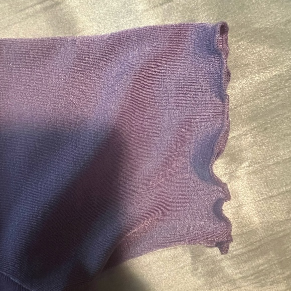 Purple Short Sleeve Dress - Picture 4 of 5